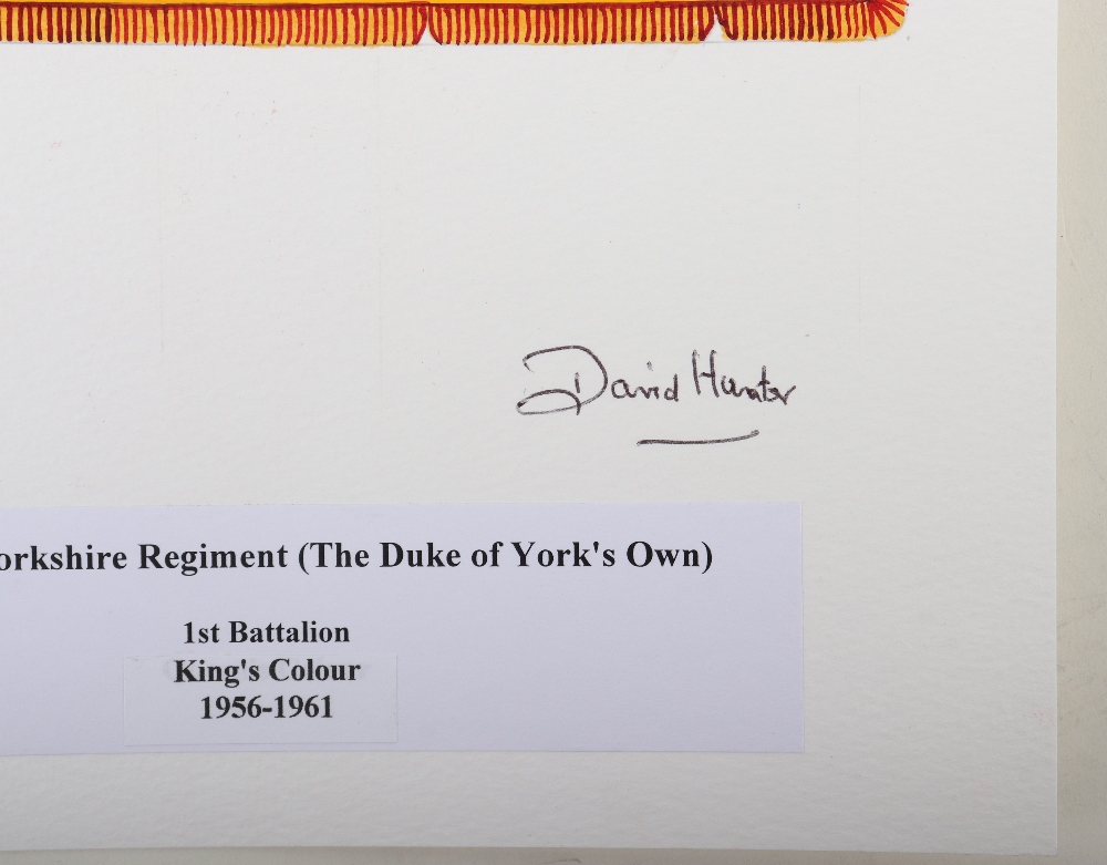 David J Hunter Regimental Colours of The East Yorkshire Regiment (The Duke of York's Own) - Image 3 of 3