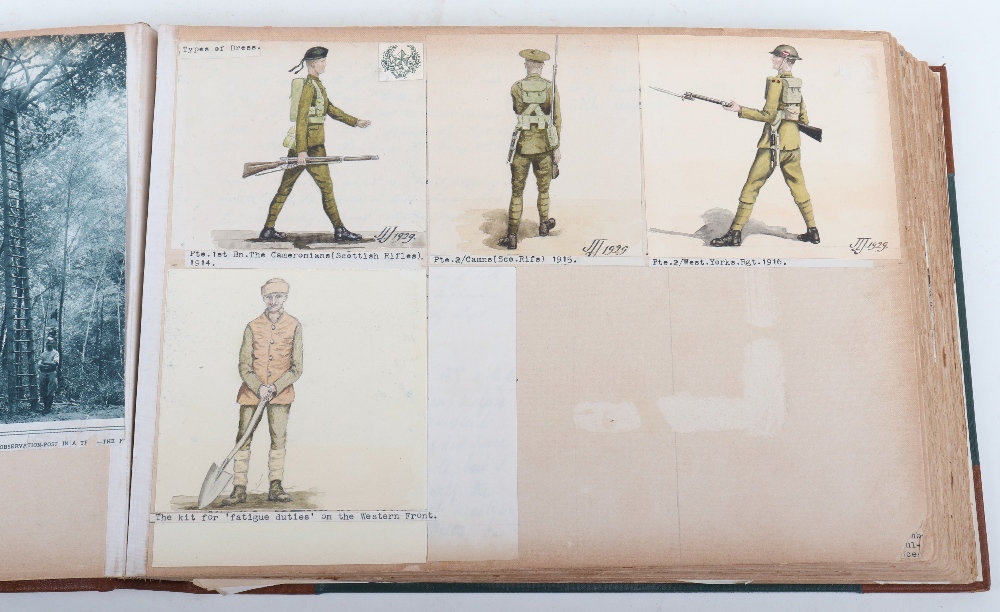 Important Photograph and Ephemera Great War Album belonging to Captain, later General James Lockhead - Image 3 of 44