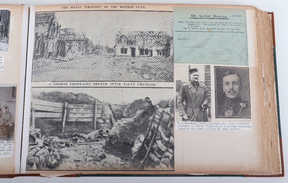 Important Photograph and Ephemera Great War Album belonging to Captain, later General James Lockhead - Image 13 of 44