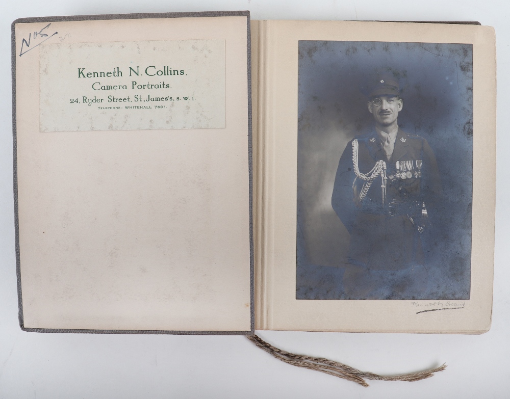 Kenneth N. Collins Camera Portraits 24, Ryder Street St. James SW1 Sample Album of mainly Military P