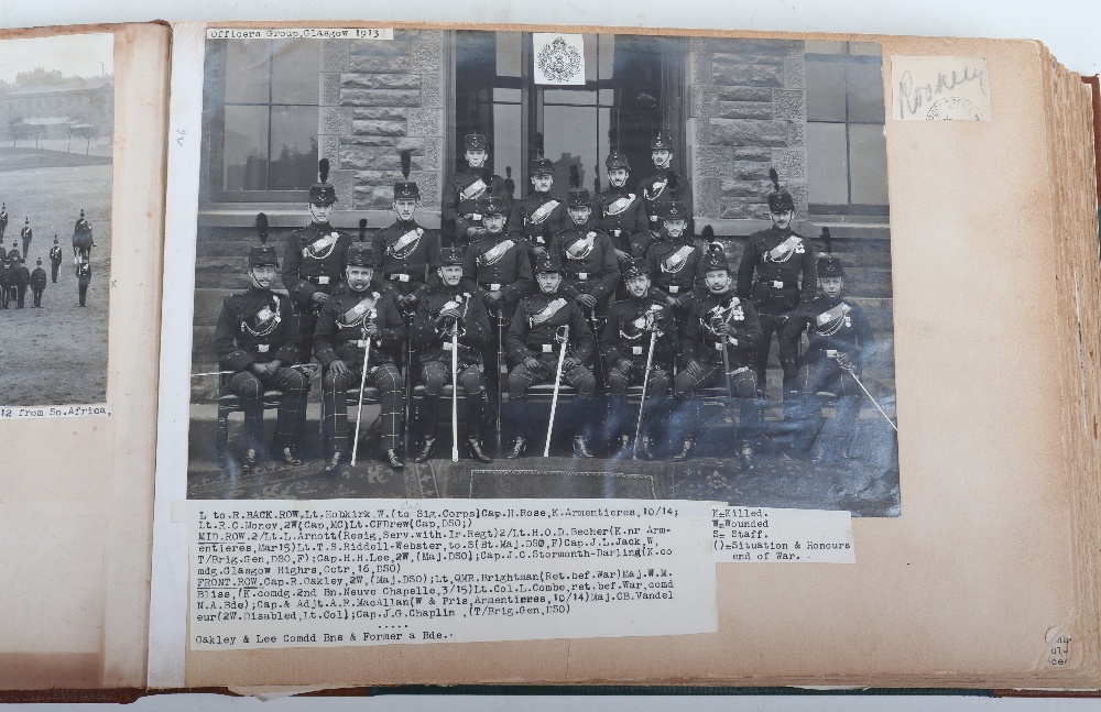 Important Photograph and Ephemera Great War Album belonging to Captain, later General James Lockhead - Image 2 of 44