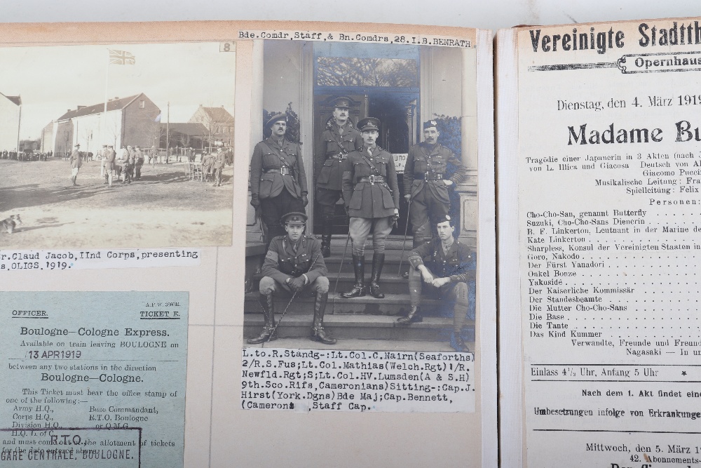 Important Photograph and Ephemera Great War Album belonging to Captain, later General James Lockhead - Image 36 of 44