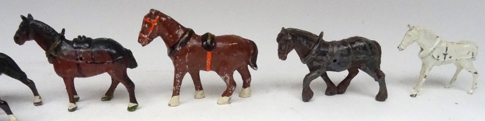 Cart and Field Horses by makers other than Britains - Image 2 of 6