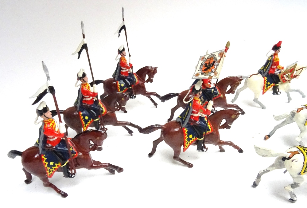 Britains recast and converted Prussian Hussars - Image 3 of 6