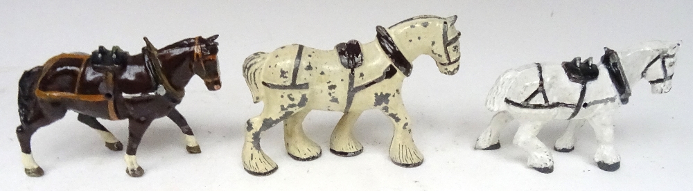 Cart and Field Horses by makers other than Britains - Image 3 of 6