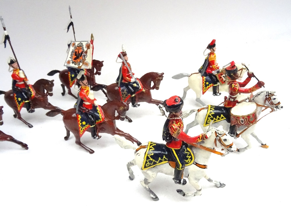 Britains recast and converted Prussian Hussars - Image 4 of 6