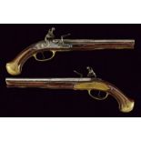 A pair of flintlock pistols by Del Moro