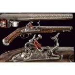 A beautiful and interesting flintlock pistol signed Pozzi