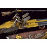 A very rare double-barrelled flintlock sporting gun by Gauvain