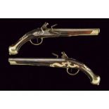 A pair of flintlock pistols