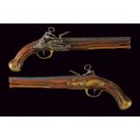 A pair of miquelet flintlock pistols