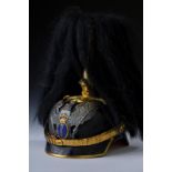 An officer's helmet of the '1. Brandenburgisches Dragoner Regt. Nr. 2'