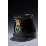 An 1846 model officer's shako for the Infantry brigades