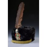 A cavalry academy officer's bearskin