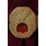 A plate for a pocket sundial with compass by Lasnier