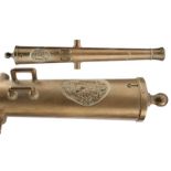 A cannon model with Savoy coat-of-arms