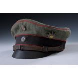 An officer's visor cap