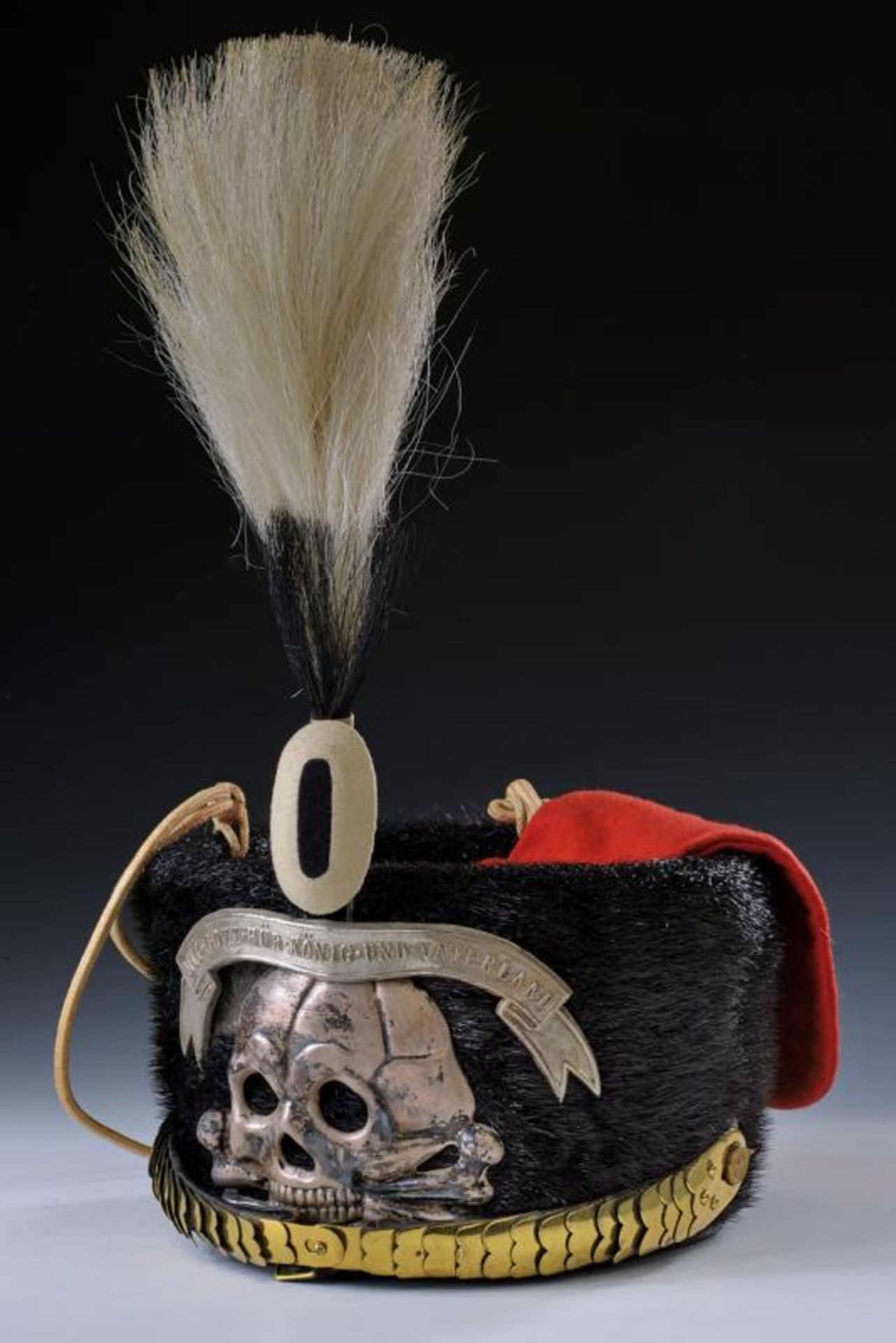 A trooper's fur hat of the Leib-Husaren Rgt. 1