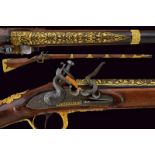 A beautiful flintlock gun by Manceaux