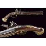 A flintlock pistol