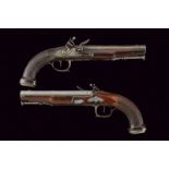 A pair of officer's flintlock pistols