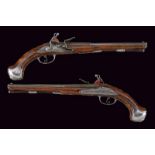 A beautiful and important pair of flintlock pistols by Filippo and Antonio Moretti