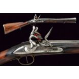 A flintlock blunderbuss