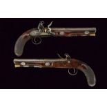 A pair of flintlock pistols for the Spanish market