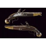 A pair of flintlock pistols