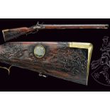 An outstanding flintlock rifle of historical importance from the property of Baron von Beulwitz
