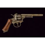 A double action Lefaucheux pin-fire revolver