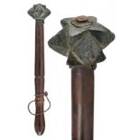 A bronze war mace