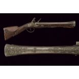 A flintlock blunderbuss