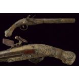 A flintlock pistol