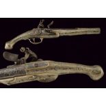 A flintlock pistol