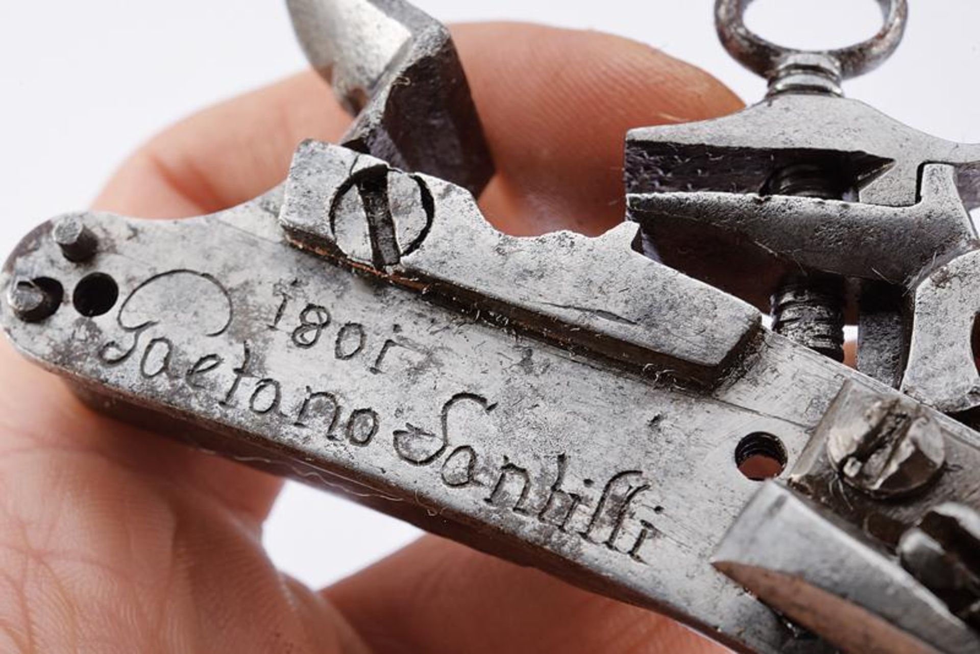 A roman style flint lock by Santilli - Image 3 of 3