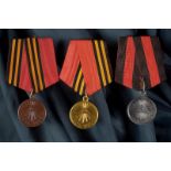 Three medals for the Russian-Japanese war 1904-05