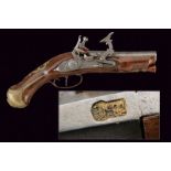 A flintlock snaphaunce pistol by Acqua Fresca