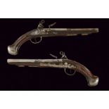 A fine pair of flintlock pistols by Anach