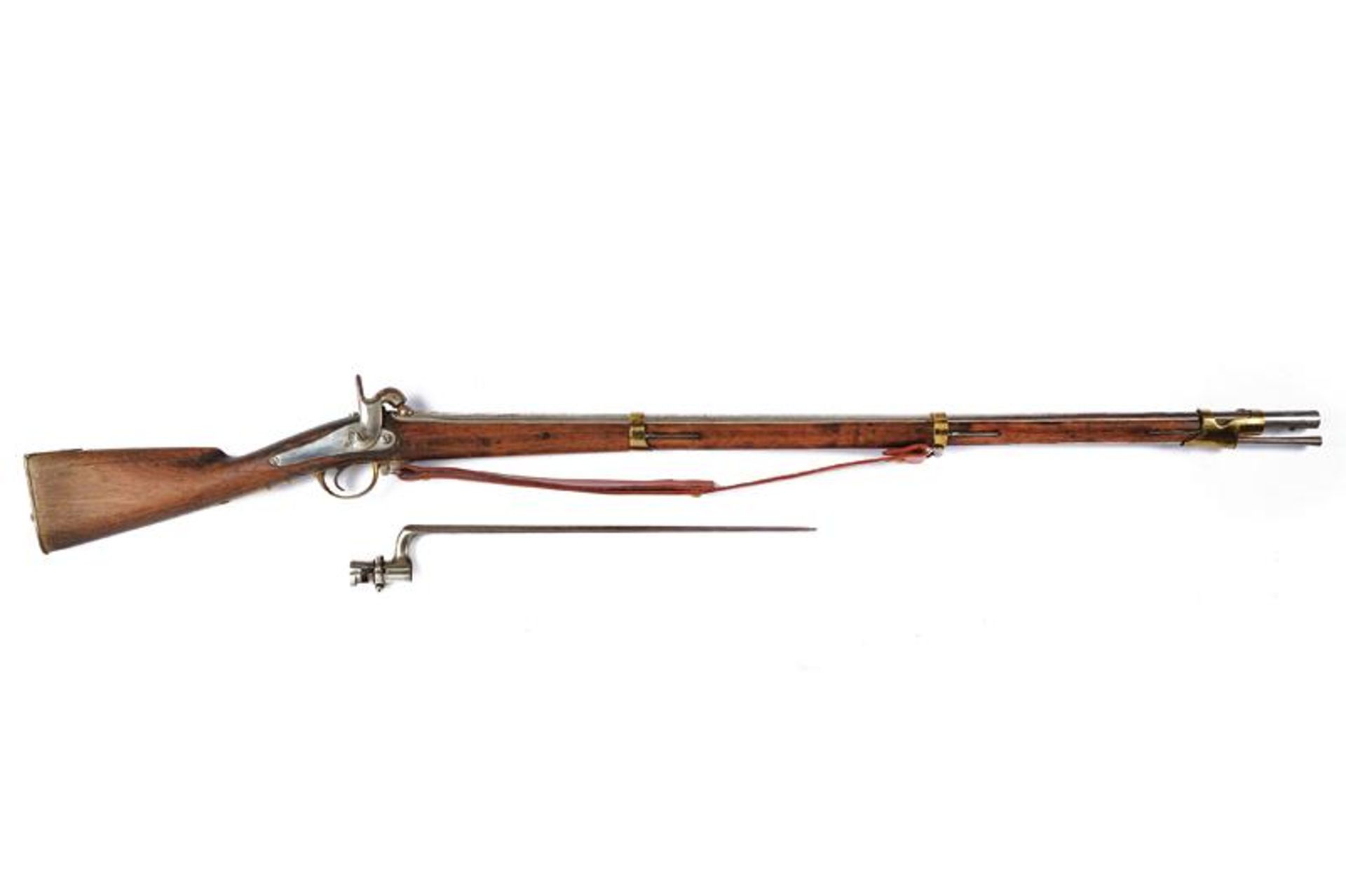 A 1845 model percussion musket with socket bayonet - Bild 6 aus 6