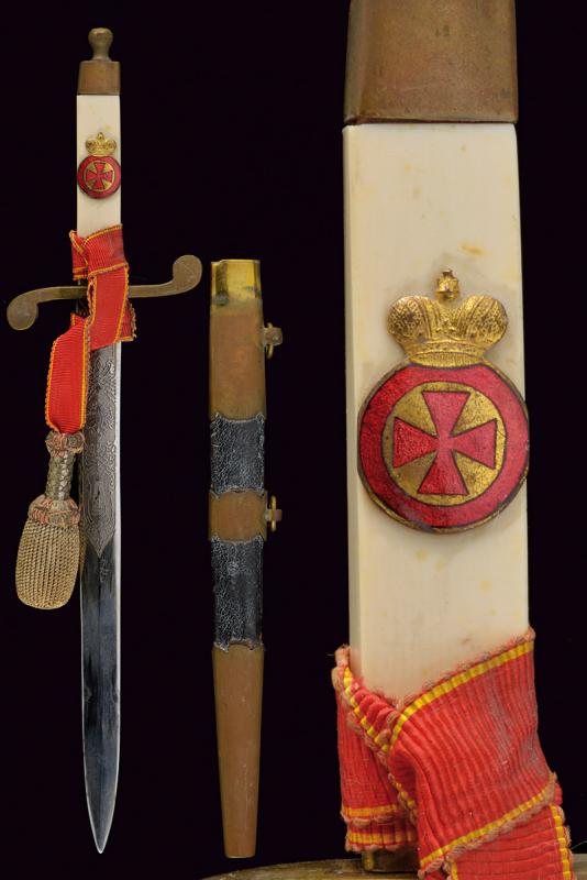 A navy Kortik (dagger) with St. Anna order and sword knot