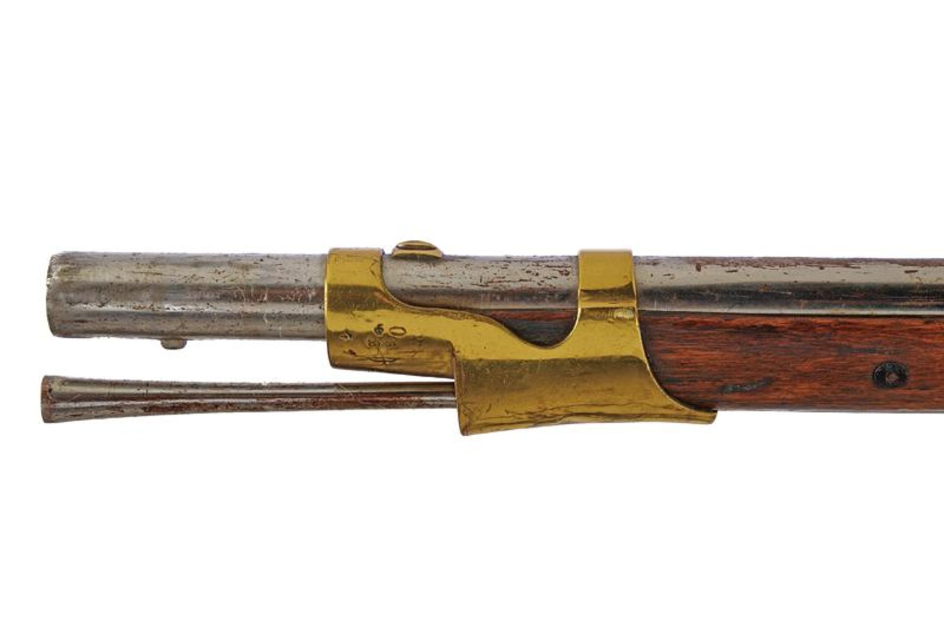 A 1845 model percussion musket with socket bayonet - Bild 4 aus 6