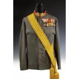 A chief of staff lieutenant colonel's uniform with orders and decorations