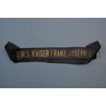 Beret ribbon 'S.M.S. KAISER FRANZ JOSEPH I.'