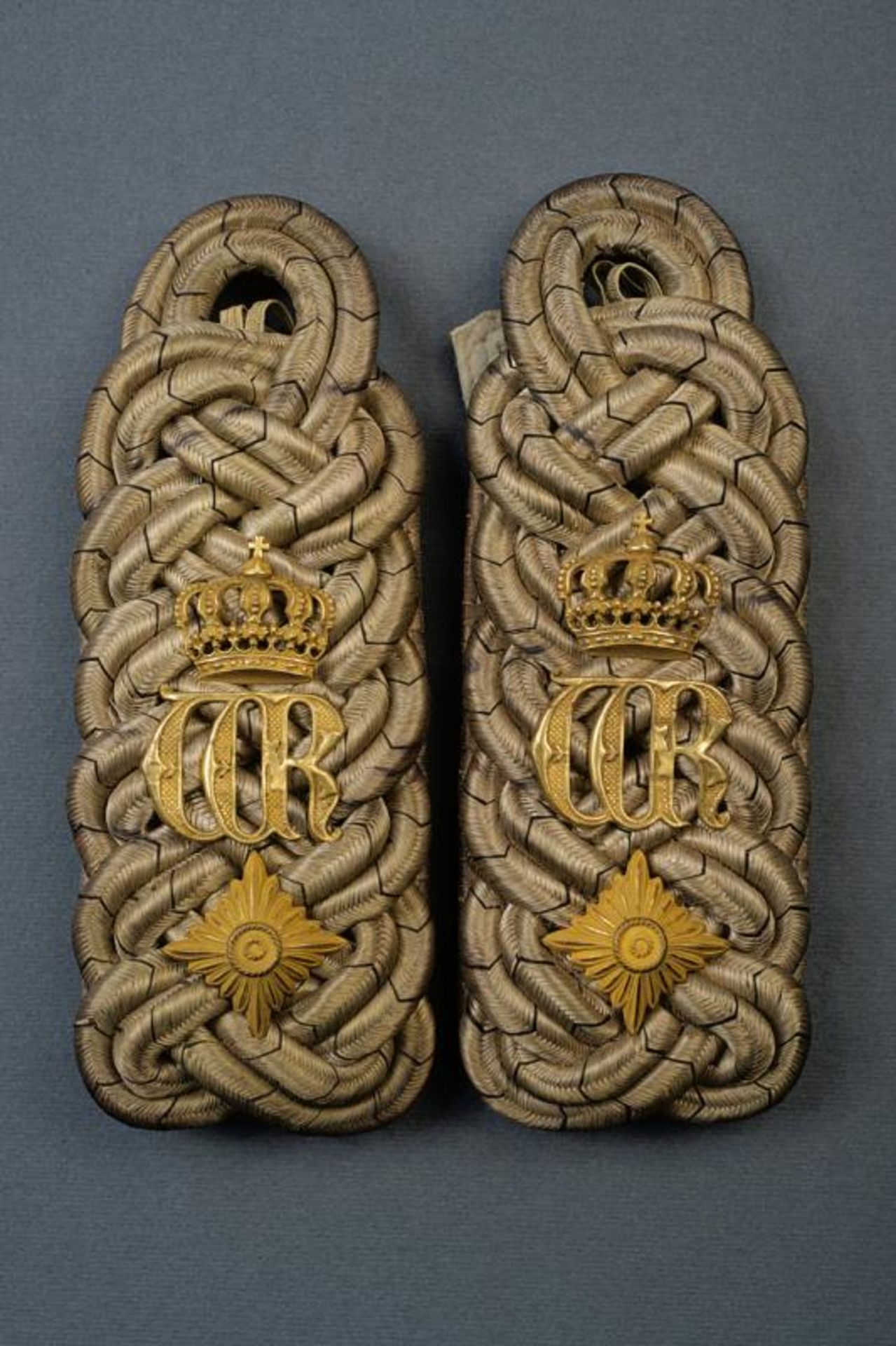 A pair of a high ranked state official's shoulder boards