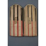 A pair of rare shoulder boards