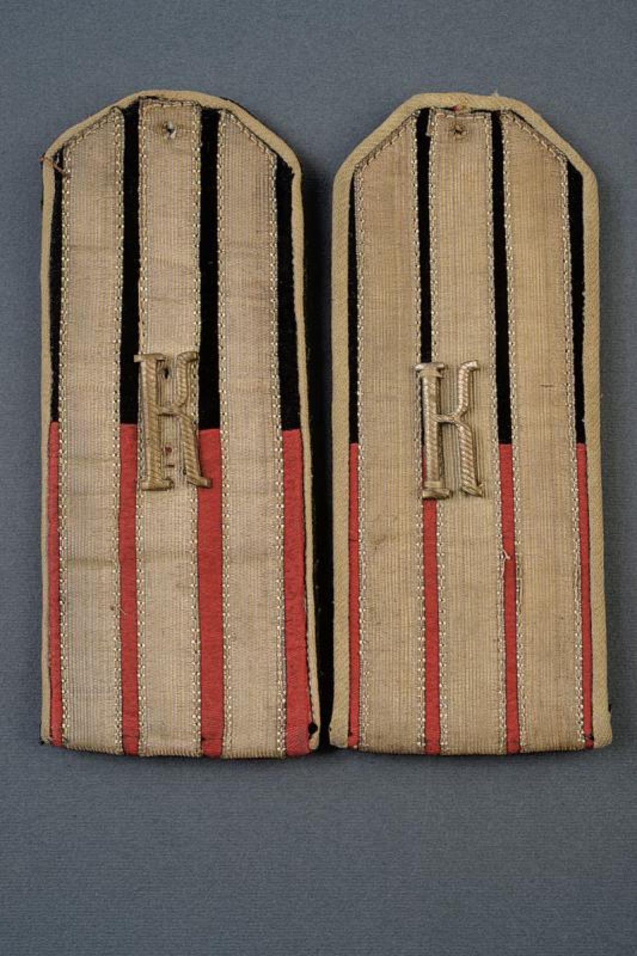 A pair of rare shoulder boards