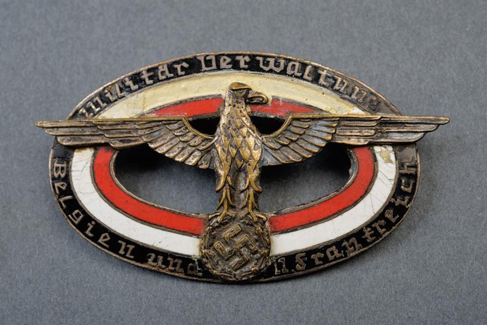 A 'Militärverwaltung Belgien und Frankreich' badge