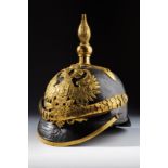 An artillery officer's helmet