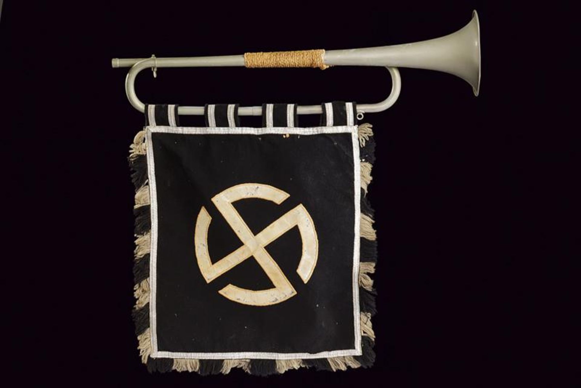 A Trumpet with Norwegian SS banner - Bild 3 aus 6